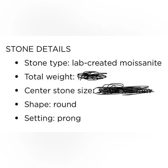 Charles & Colvard White Gold Stud Earrings - Picture 10 of 14